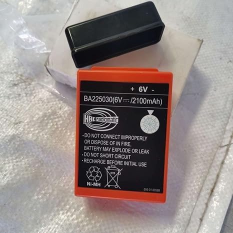 BA225030 BA225030 – Batería recargable Ni-Mh de 6 V, 2100 mAh, batería radiomática HBC BA225030 para grúa HBC con control remoto, bomba de camión