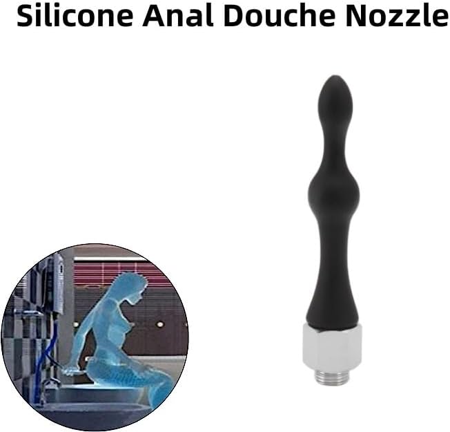 Limpiador de enemas de silicona, fácil de usar, limpiador de enema de ducha portátil, cómodo, de alta dureza para baño (tipo A)