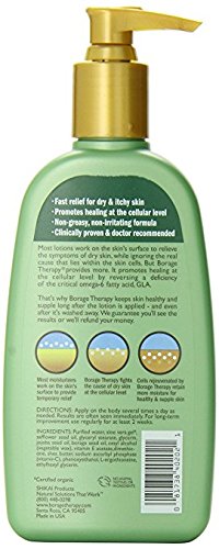 Loción para piel seca Shikai Borage Natural Therapy, 8 onzas