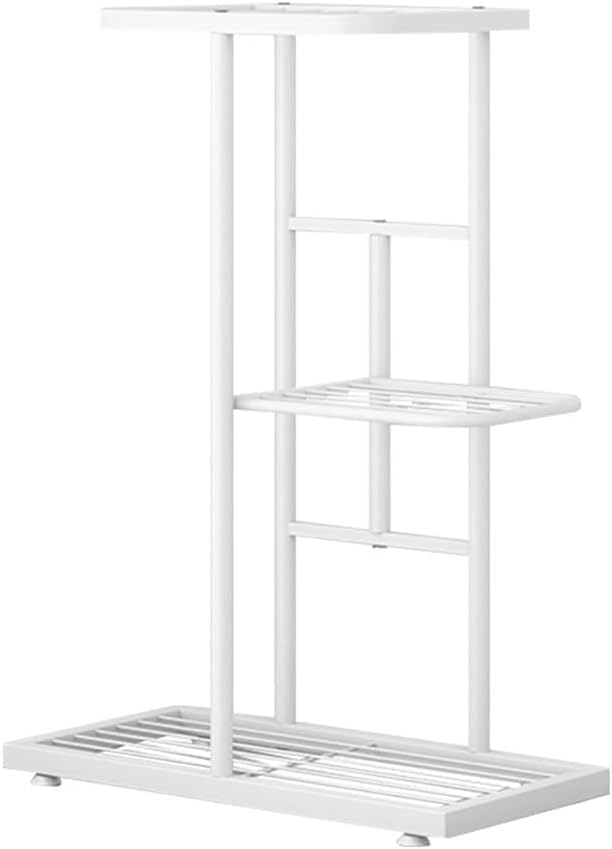 Soporte de metal para plantas de 3 niveles para plantas de interior y exterior, soporte alto para macetas de flores, estante para plantas, estante