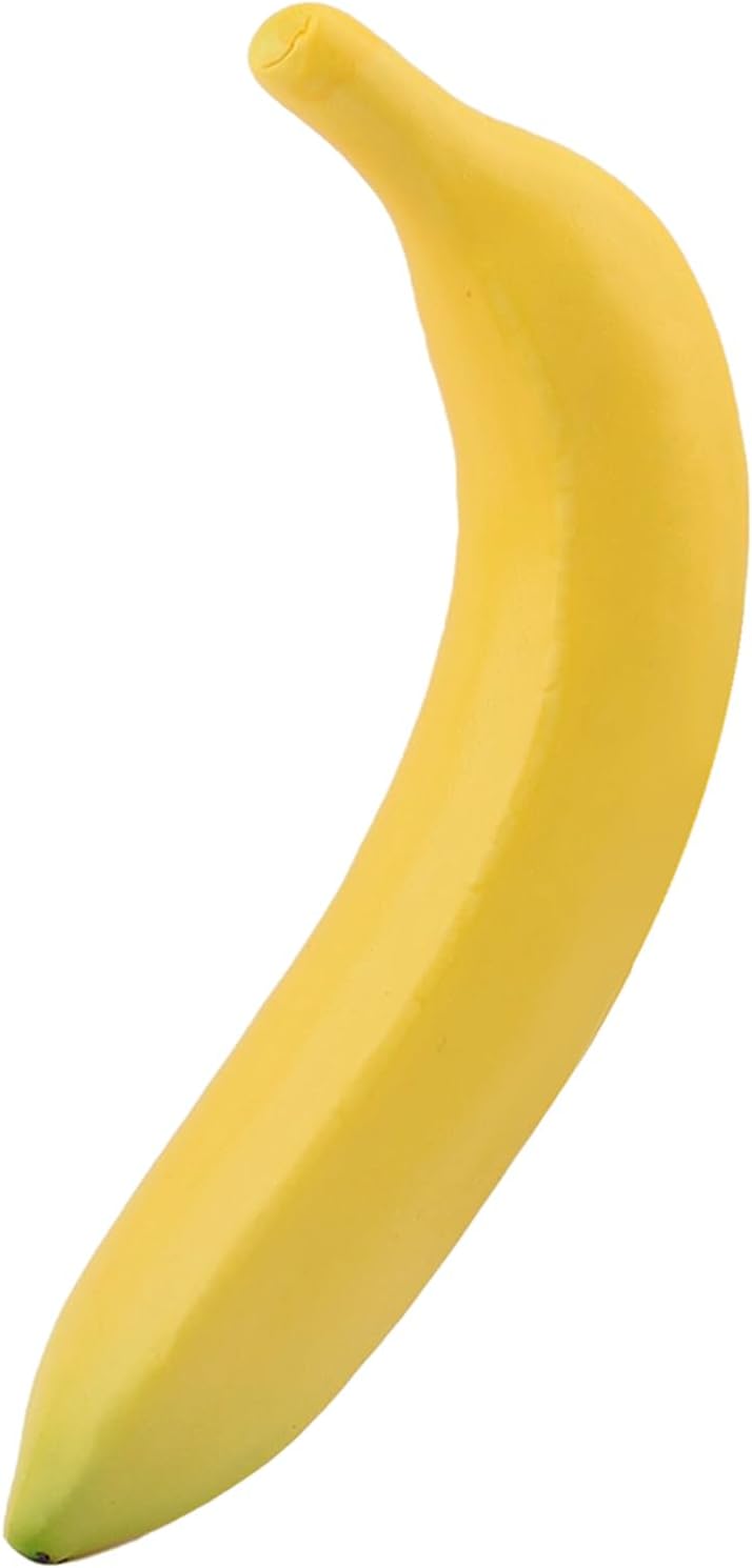 Plátanos artificiales falsos de plátano realista, plátanos amarillos, fruta falsa, accesorios de fruta sintética, decoración del hogar, cocina (4