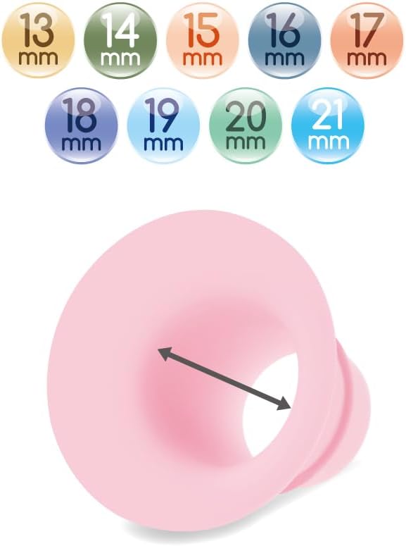 Maymom Inserto de brida de 0.512 in compatible con Elvie SingleDouble Electric, Elvie Stride Cup (0.945 in), compatible con Medela PersonalFit Flex