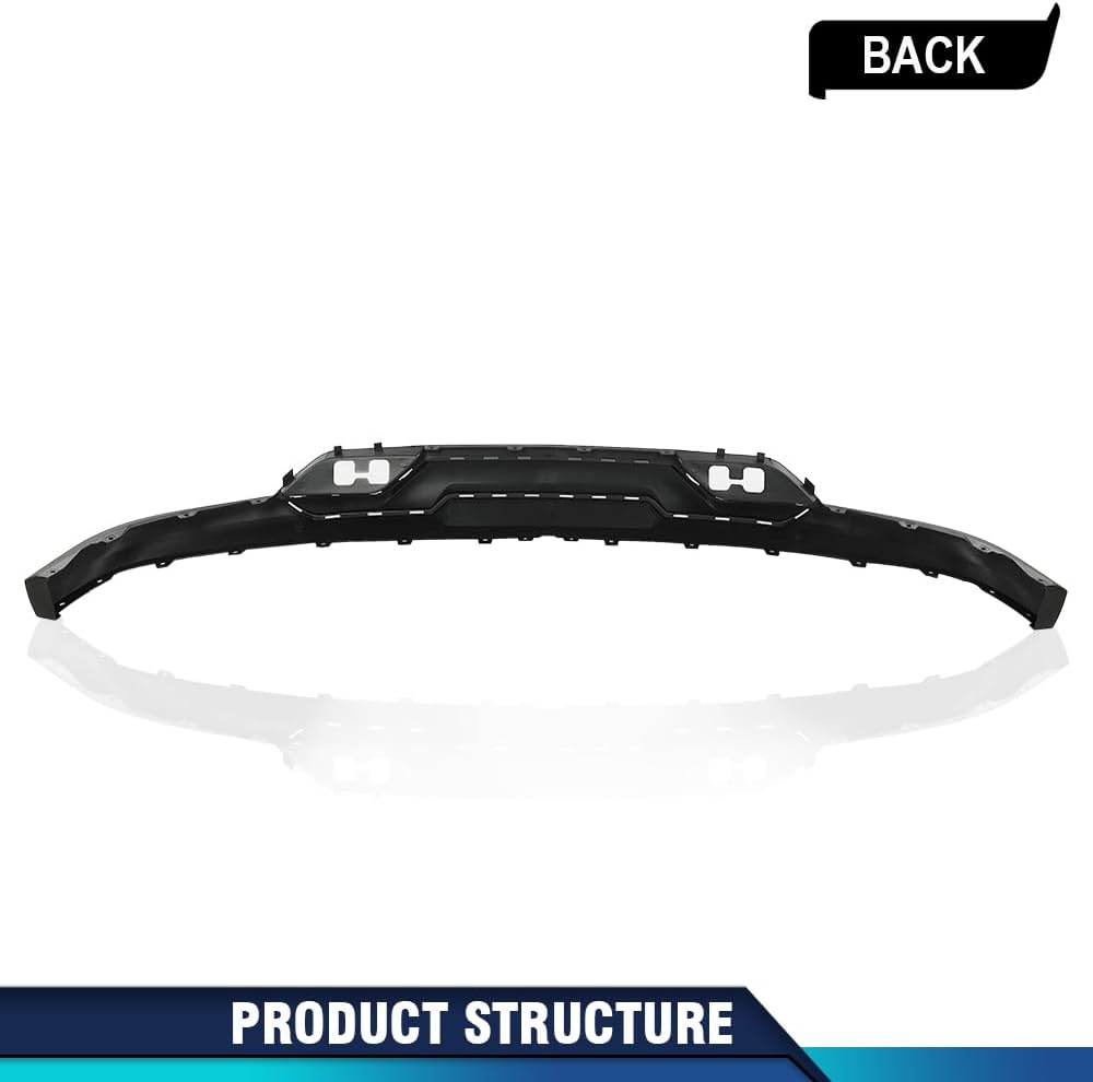 PIT66 Cenefa de parachoques delantero texturizada con agujeros de gancho de remolque compatible con Chevy Silverado 1500 2016-2018Silverado 1500 LD