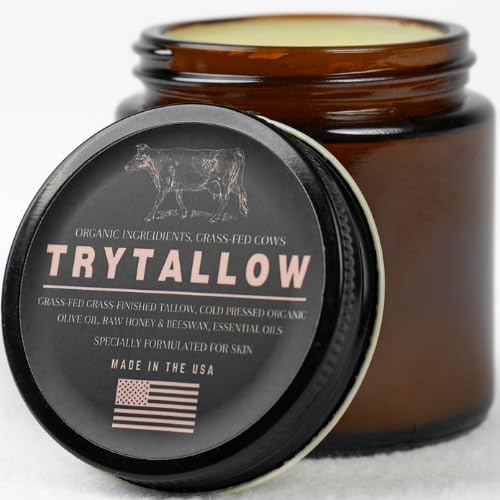 Bálsamo de miel de ternera – Crema facial orgánica alimentada con pasto con miel y aceite de oliva, para eczema, rosácea, bebé, acné (2 onzas)