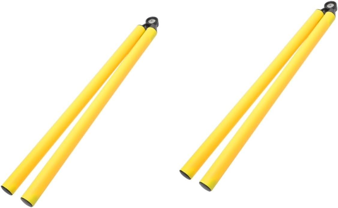 Kisangel 2 piezas de baloncesto Spikes Rebounder Slalom Tool Portable Pole Agility Equipo de fútbol para pista atlética Coaching Mujeres Cañas