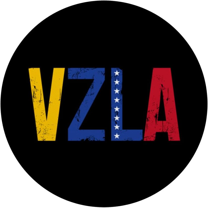 Venezuela VZLA Vintage Pride Bandera Venezolana PopSockets Estándar PopGrip