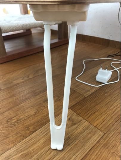 Juego de 4 patas de hierro para mesa plegable, juego de 4 muebles, horquilla lateral, acero resistente, fácil de instalar, hogar, café, té, pequeño,