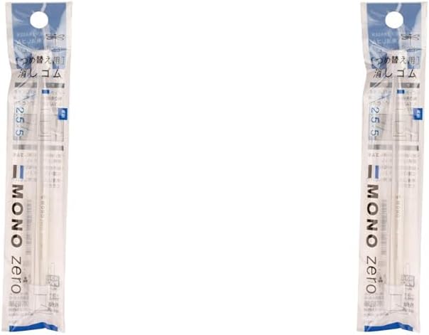 Tombow Recambio de borrador mono cero, rectángulo de 0.098 in, paquete de 2