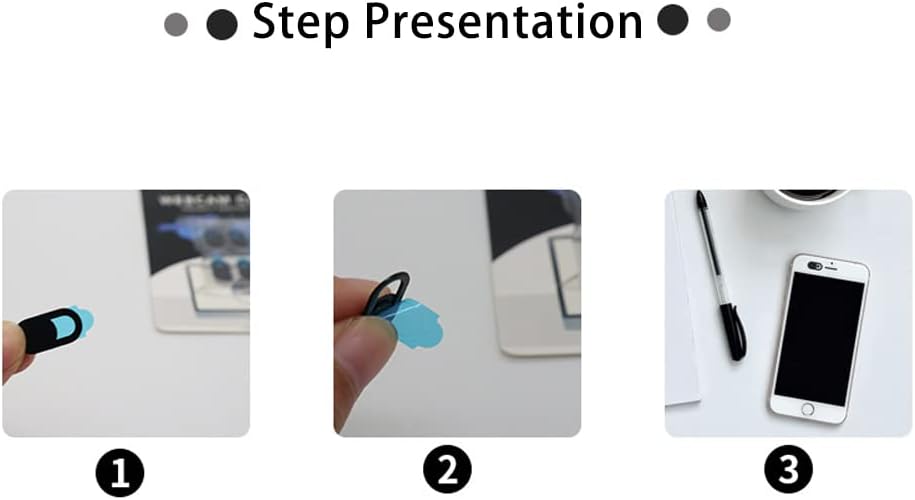 Cubierta de cámara web, 3 fundas ultrafinas para laptop, cámara, teléfono celular, computadora, MacBook y más accesorios