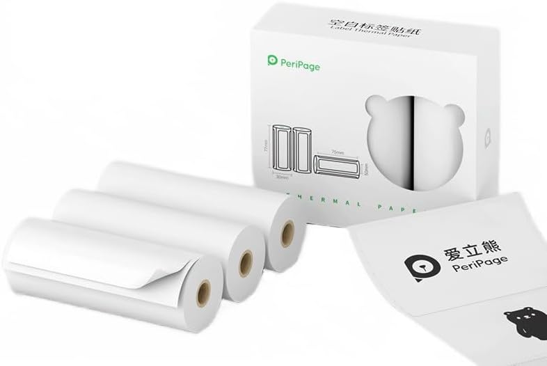 3 rollos  caja de notas adhesivas adhesivas de papel fotográfico térmico para Peripage A9 A9S Paperang P3 Phomemo M03  M03AS  M04S  M04AS Mini