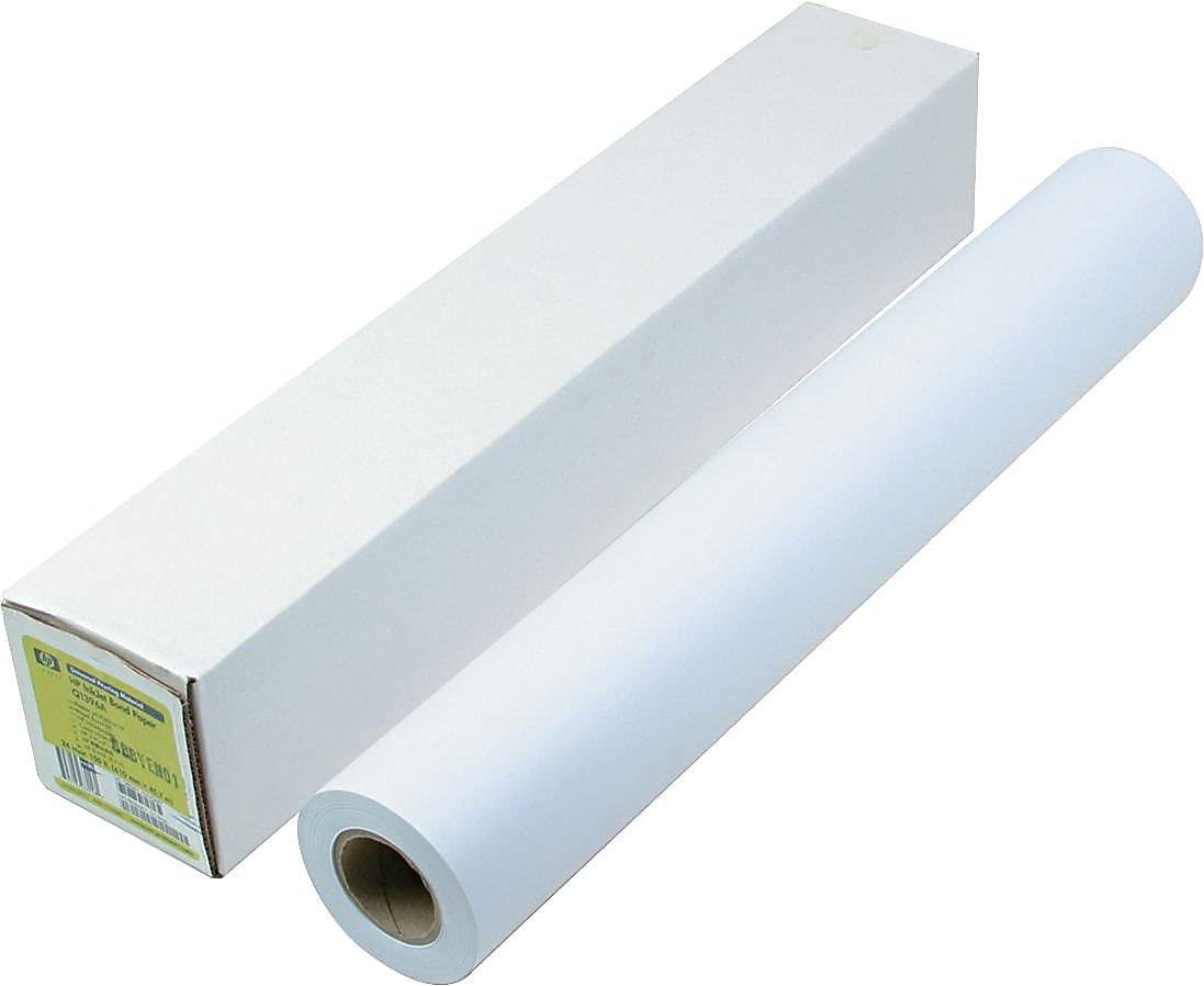 Hp Q1396a Papel de enlace universal, 24 pulgadas X150 pies ,21 libras,96 Ge110 Iso,Blanco