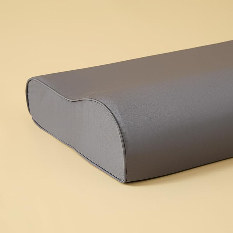 Zhiyuan Funda de almohada de contorno de 100% algodón, solo funda de almohada de espuma viscoelástica, protector de almohada para almohada cervical
