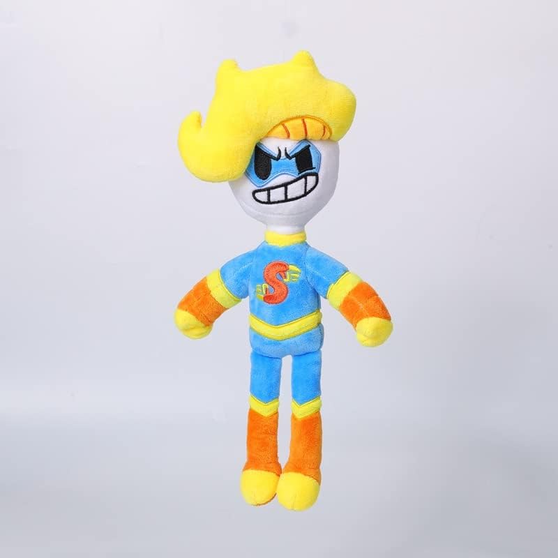 Peluche de pelo amarillo 2024 para niños, de Bryson y Jamón, figura de peluche, juguetes de peluche de anime de dibujos animados para regalos de