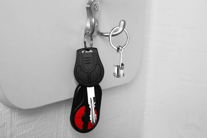 ZORZA 6 piezas de automóvil Cool Llaveros de metal Llavero de coche Mini Llavero de hombre Turbo Llavero 6 Estilos Auto Part Modelo Metal Llavero