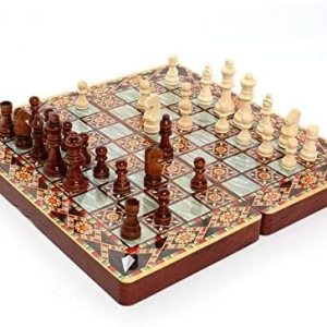 Ajedrez Plegable Juego de Entretenimiento Intelectual Portátil 3 en 1 Tablero de Ajedrez Múltiples Modos Lujo Caballero Damas Ajedrez Ajedrez Plegable Juego de Entretenimiento Intelectual Portátil 3 en 1 Tablero de Ajedrez Múltiples Modos Lujo Caballero Damas Ajedrez