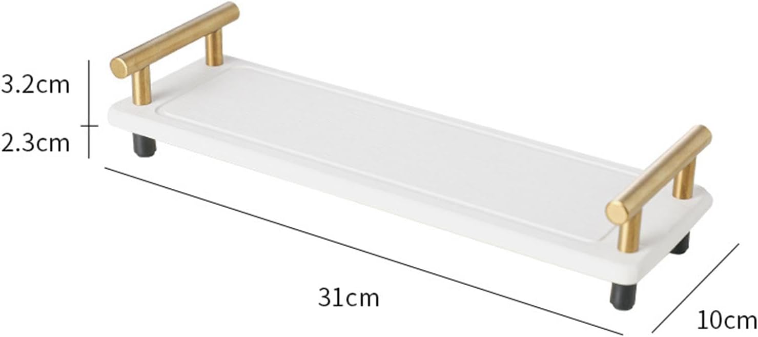 MagiDeal Organizador de fregadero de baño de secado instantáneo, bandeja de mostrador, soporte dispensador de jabón de esponja, almacenamiento