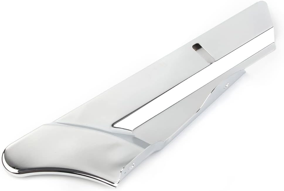 FSFY – Cubierta protectora de correa trasera inferior cromada compatible con Harley Electra Street Road Glide King FLHTK FLHX FLHR