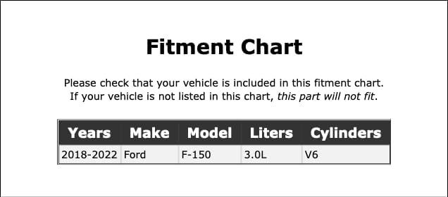 Filtro de aceite de motor compatible con Ford F-150 3.0L V6 2018 2019 2020 2021 2022 PC-272032
