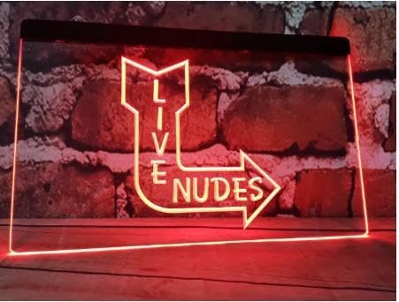 Live Nudes Sexy Lady – Lámpara de pared LED de neón para decoración de pared, letrero de neón iluminado para dormitorio, bar, fiesta, Navidad, boda,