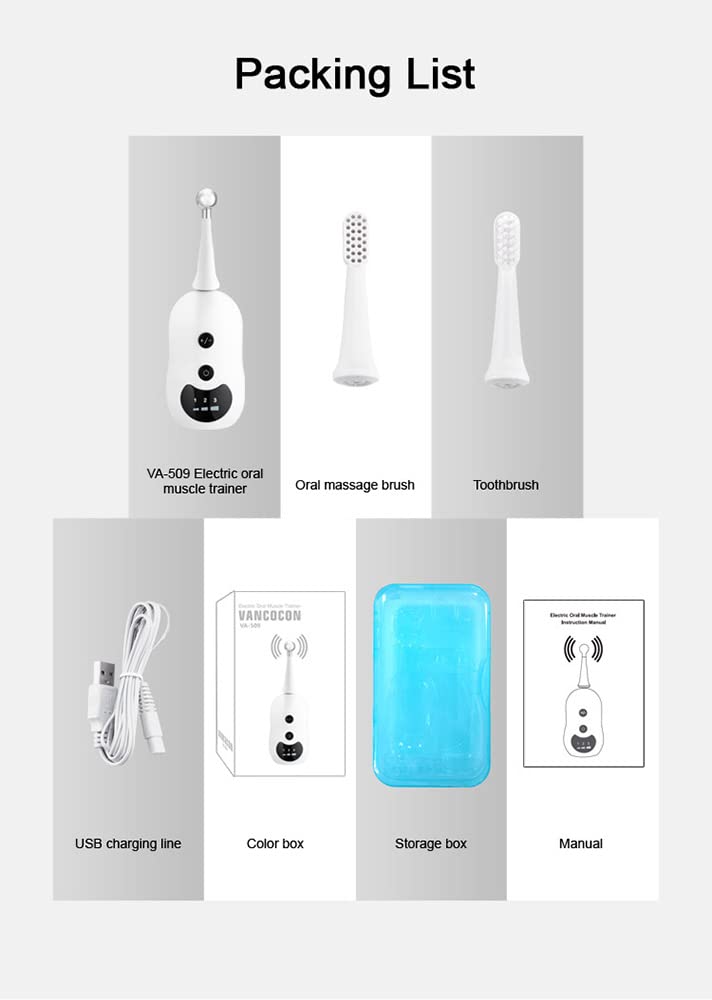 Entrenador muscular de lengua, ejercitador de boca, lengua eléctrica, dispositivo de recuperación de entrenamiento para mujeres, hombres, niños,