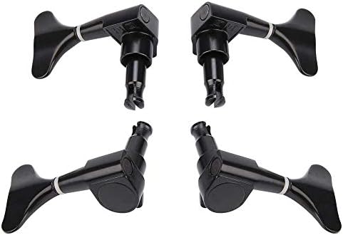 VBESTLIFE 2L 2R cabezas de máquina de bajo eléctrico, clavijas dominantes selladas de afinación de la cuerda del sintonizador para bajo eléctrico