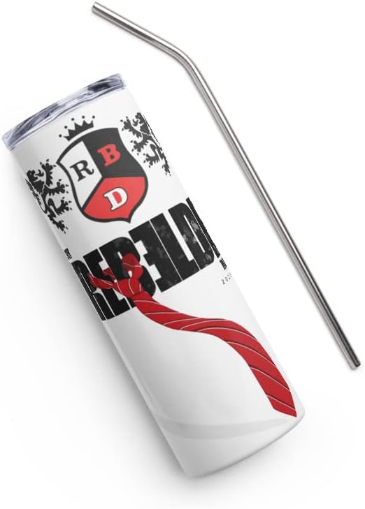 RBD Rebelde Skinny – Botella de agua aislada de acero inoxidable, doble pared al vacío, taza de viaje con tapa sellada y popote