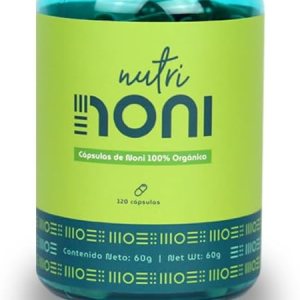 Nutri Noni Hecho de fruta de noni orgánica 100% pura deshidratada costarricense certificada por USDA, 120 cápsulas recomendadas para servir Nutri Noni Hecho de fruta de noni orgánica 100% pura deshidratada costarricense certificada por USDA, 120 cápsulas recomendadas para servir