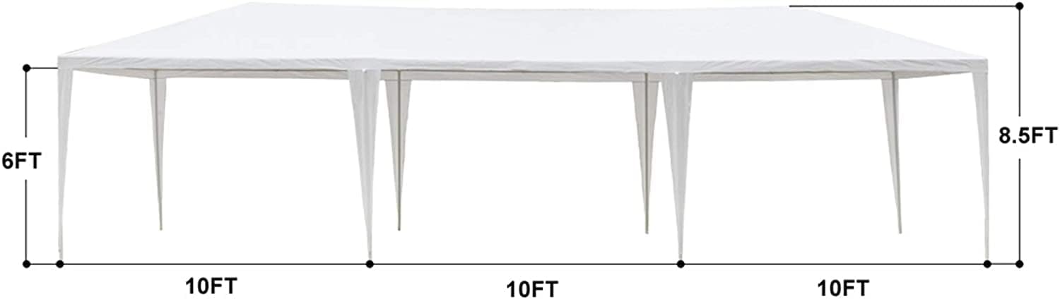 10×30 Gazebo Party Tent with 8 Side Walls