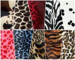 Velboa FauxFake Fur Pony Brown Ivory Fabric by The Yard
