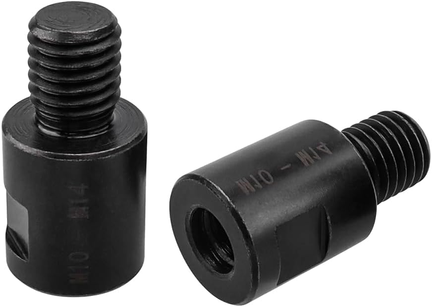 2 unids accesorio de amoladora angular M14 rosca macho a M10 hembra adaptador convertidor para amoladora angular, pulidora de diamante núcleo de