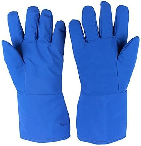 Inf-way Guantes criogénicos de baja temperatura LN2 guantes protectores de nitrógeno líquido de almacenamiento en frío Guantes de seguridad