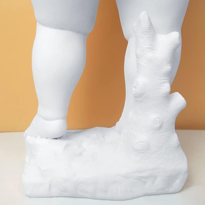 ZYFAB Estatua creativa de David gordo, adorno de resina griega de David escultura de David desnudo, manualidades, sala de estar, oficina,