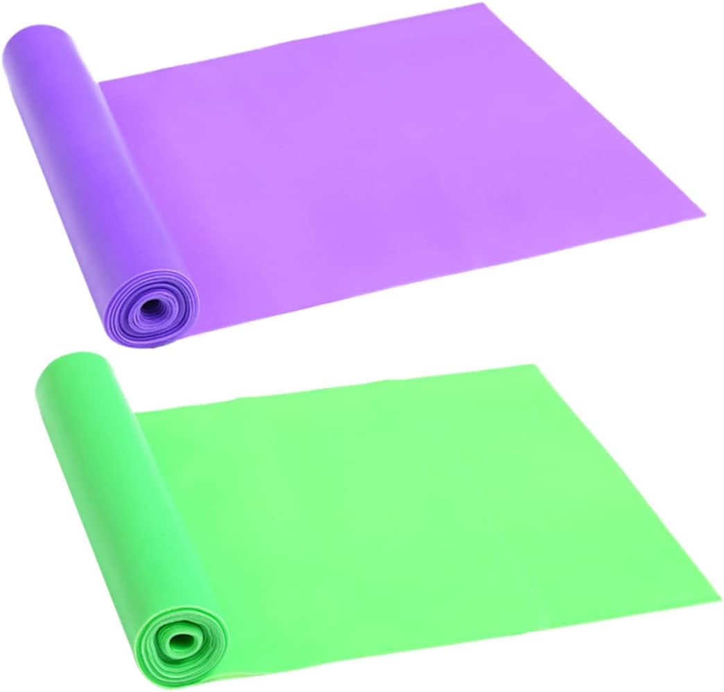 Sosoport 6pcs Ejercicio Bandas Estiramiento Yoga Correas de Estiramiento Cinturón de Gimnasio Banda Física Relajación Muscular Herramienta Fitness
