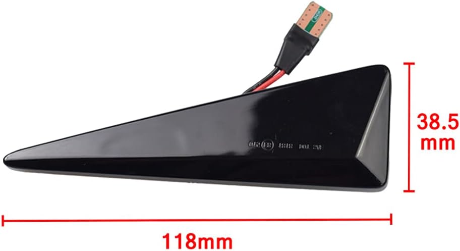 Marcador lateral LED guardabarros delantero Luz de marcador lateral que fluye luz intermitente secuencial Lámpara de señal de giro para Renault