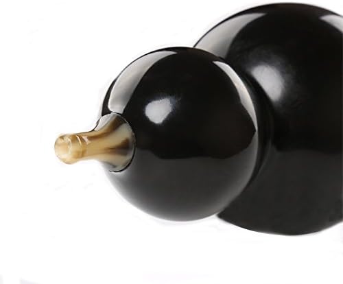 OrientalMusicSanctuary Hulusi profesional de madera de sándalo negro doble llave – Flauta de calabaza curcubit china (clave de C + bB)