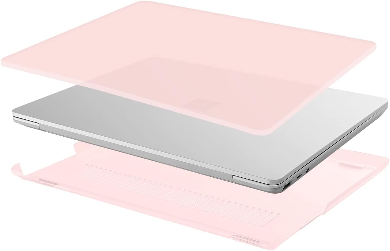MOSISO Funda solo compatible con Microsoft Surface Laptop Go 321 de 12.4 pulgadas versión 2023 2022 2020 (modelos 2013 y 1943), carcasa rígida de