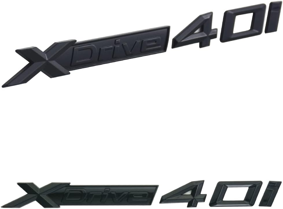 XDrive 40i X Drive 4.0i – Adhesivo adhesivo de repuesto para autos XDrive40i (negro brillante), X1AQA-30