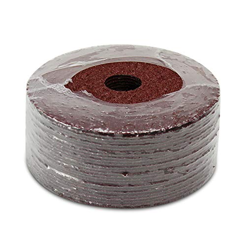 BHA Discos de lijado y molienda de fibra de resina de óxido de aluminio, 5 x 78 pulgadas, grano 36, paquete de 25