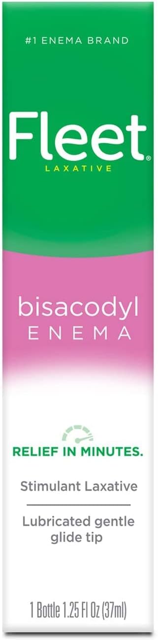 Fleet Enema de bisacodilo laxante, 1.25 onzas líquidas (paquete de 10)
