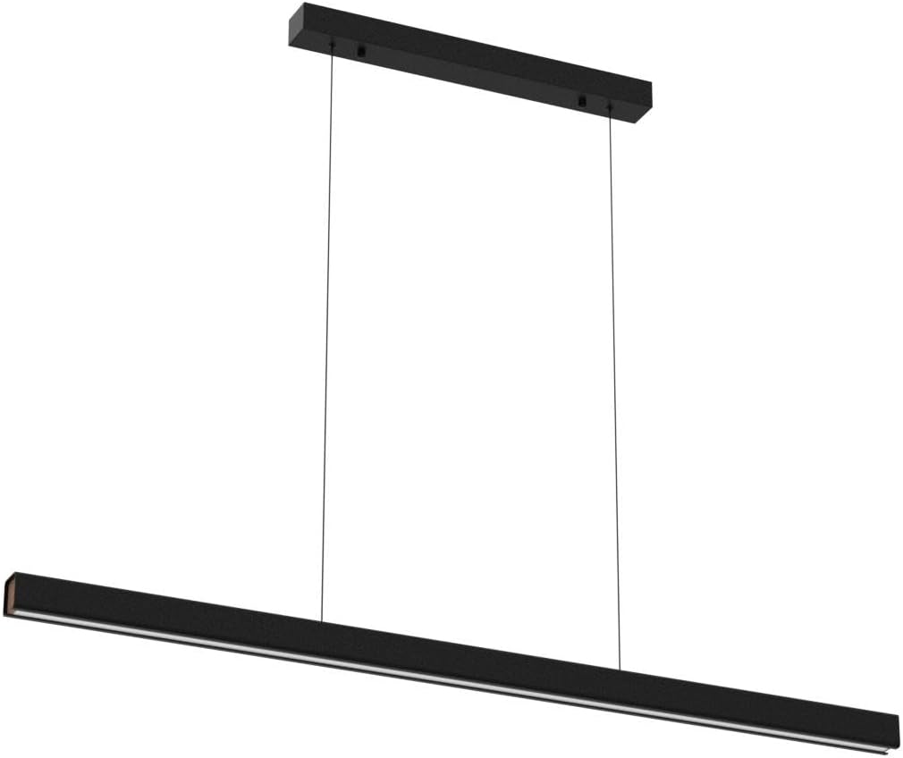 Lámparas colgantes lineales LED de 47 pulgadas, luz de mesa de billar regulable de 25 W con control remoto, luces modernas de isla para cocina,