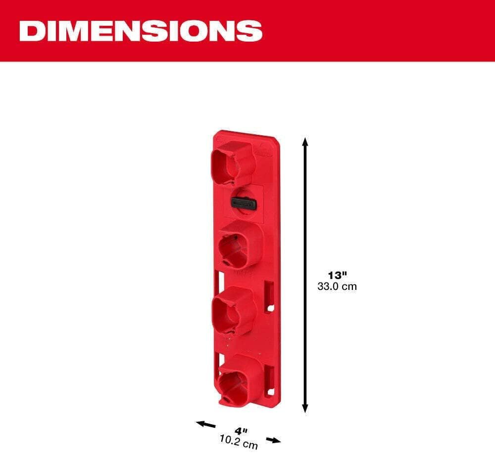 48-22-8338 Para Milwaukee M12 Sistema de almacenamiento de batería duradero y versátil (capacidad 4)