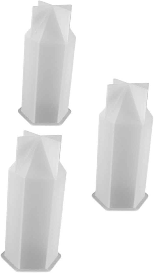 EXCEART Molde epoxi de cristal para el hogar, fabricación de velas, moldes de resina de silicona, moldes de vela de resina de silicona, moldes para