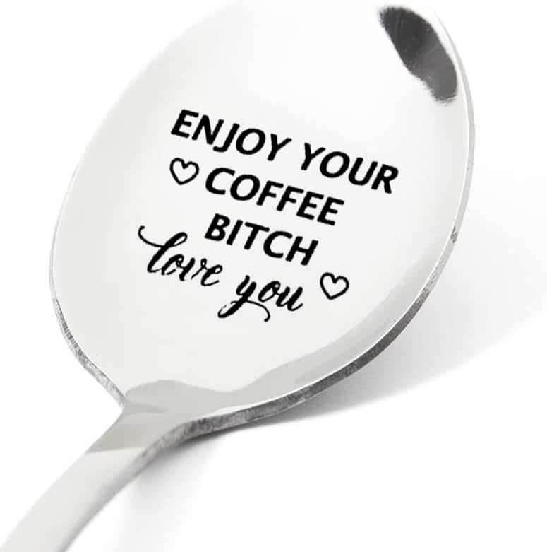 Cuchara de regalo para mejores amigas, regalos para mujeres y hombres, divertidas cucharas de café para mejores amigos, regalos de cumpleaños para