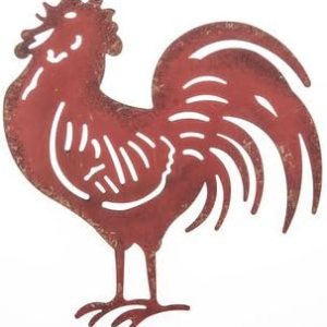 Hobby Lobby Decoración de pared de metal de gallo rojo para decoración de cocinahogar Hobby Lobby Decoración de pared de metal de gallo rojo para decoración de cocinahogar