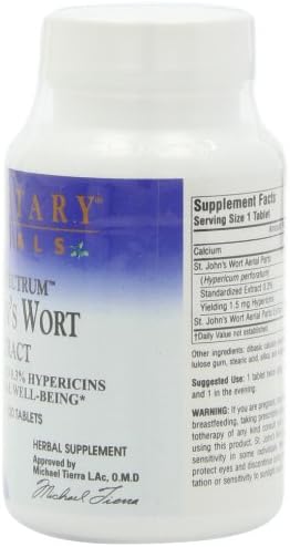 Planetary Herbals Extracto de St. John ‘s wort espectro completo 600mg, para Bienestar emocional