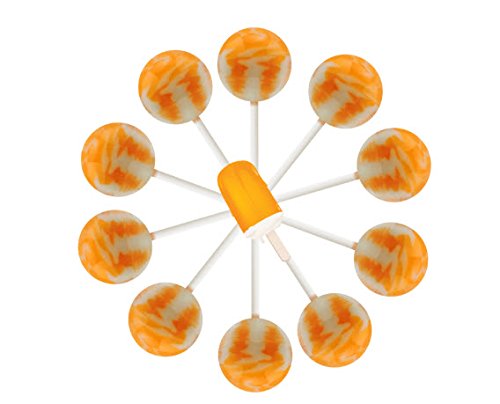 Bolsa de paletas de remolino de crema de crema de naranja de 10 quilates (crema anaranjada)