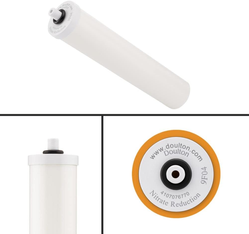 Doulton  W9125047  Filtro de agua potable con cartucho de reducción de nitrato de 10″  Rosca BSP  Para uso en la primera cámara de las carcasas