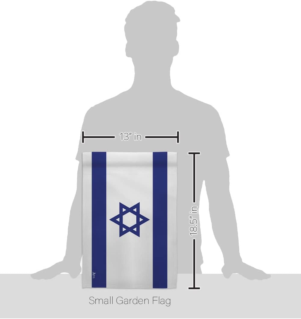 Bandera de Israel Bandera de Israel 2 piezas de bandera de arte de pared para habitación, patio, césped, jardín, tapiz interior al aire libre,