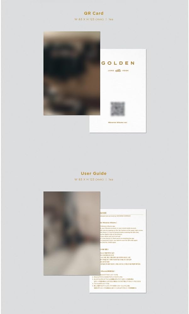 BTS JUNGKOOK GOLDEN 1er álbum en solitario Weverse Album Ver