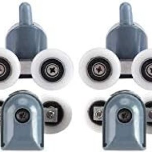 TOPINCN – Rodillos para puerta de ducha, doble inferior, poleas superiores, corredores, kit de repuesto para baño, 8 unidades (rueda doble) TOPINCN – Rodillos para puerta de ducha, doble inferior, poleas superiores, corredores, kit de repuesto para baño, 8 unidades (rueda doble)